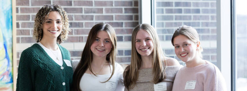 Students posing for a photo